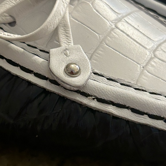 Marc Joseph Black and White Leather Loafers - Picture 9 of 16